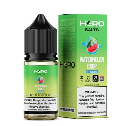 Watermelon Drop Freeze by Hero E-Liquid 30mL (Salts) - Vaporider Deals