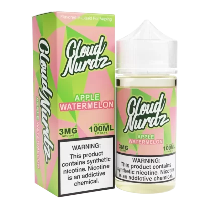 Cloud Nurdz - Apple Watermelon - 100ML E-Liquid - 3MG