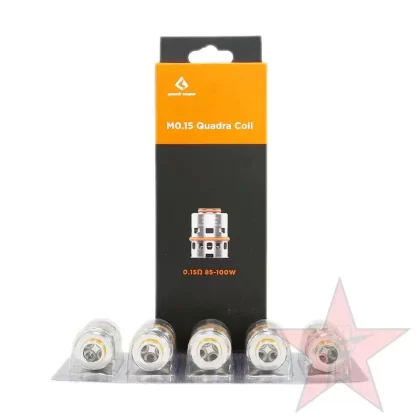 Geekvape M Series Coils – 5 Pack - Coil#M0.14ohm Single>M0.3ohm Double>M0.2ohm Triple>M0.15ohm Quadra