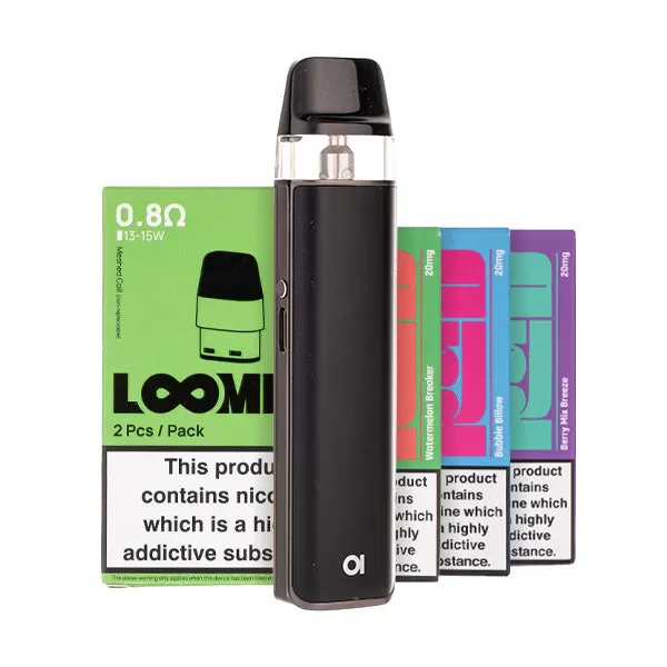 Aspire Loomix Pod Kit Bundle - Purple Gold / 0.8ohm