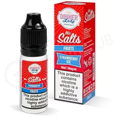 Strawberry Ice Nic Salt E-Liquid by Dinner Lady - Ecigpremium