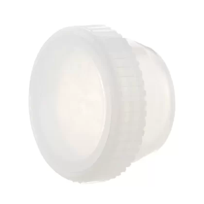 Plastic Caps | Ridged Stopper | 21mm – Clear