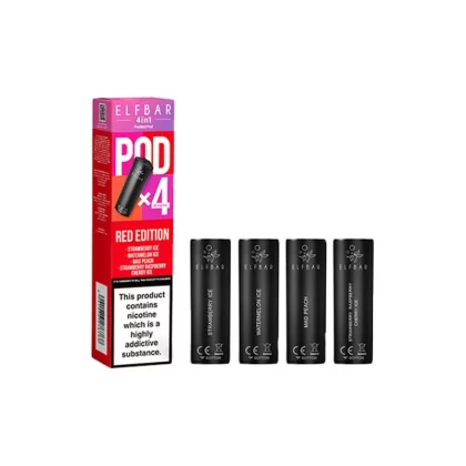 Elf Bar 4in1 Red Edition Pods (4 Pack) - Strength#20mg
