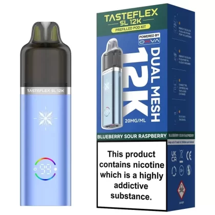 OXVA Tasteflex SL 12k Prefilled Vape Kit - Flavour#Blueberry Sour Raspberry>Blue Razz Cherry>Classic Cola>Fizzy Cherry>Fresh Mint>Lemon & Lime>Pink Lemonade>Sour Pineapple Ice>Strawberry Blu