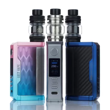 Lost Vape Quest Centaurus Q200 Starter Kit (DISCONTINUED) - Stainless Steel Teak Wood