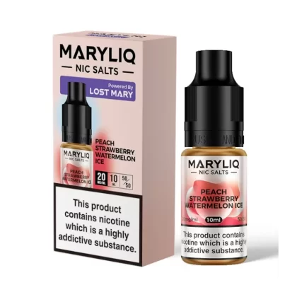 MaryLiq Peach Strawberry Watermelon Ice Nic Salts 10ml