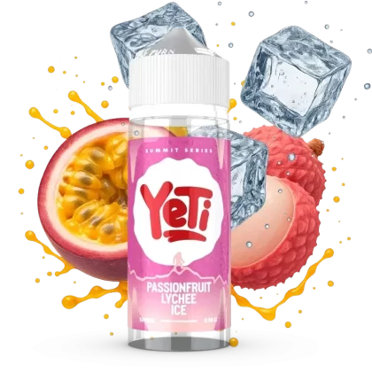 Yeti Summit E-Liquid 100ml – Passionfruit Lychee Ice 0mg