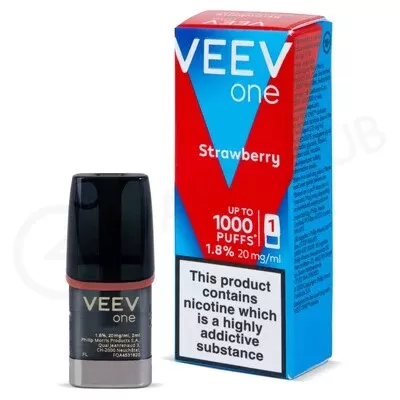 Strawberry Veev One Single Prefilled Pod - Ecigpremium
