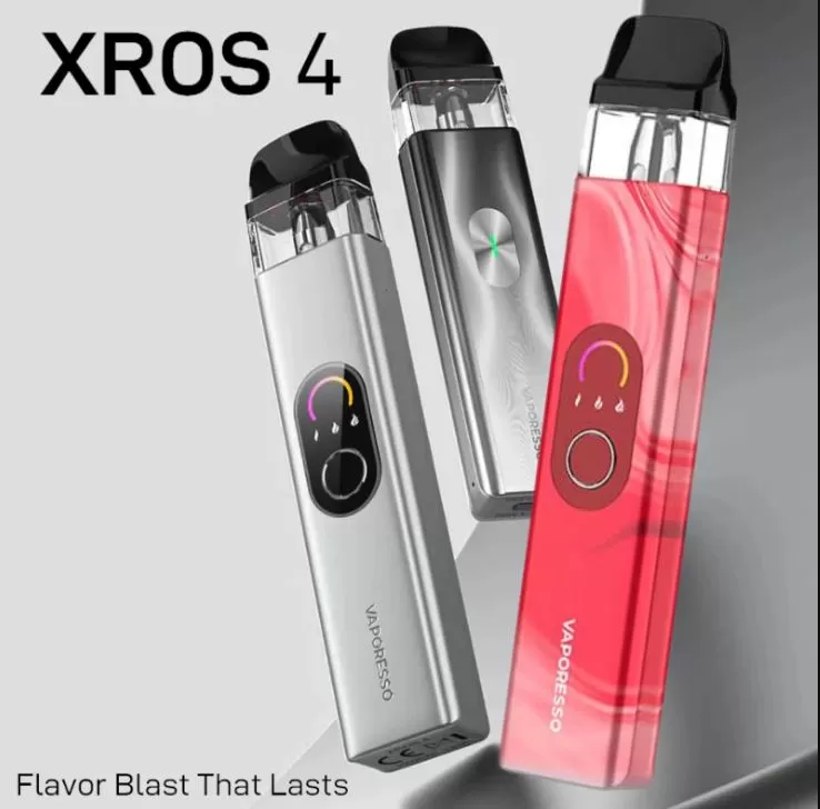 VAPORESSO XROS 4 16W 1000mAh POD SYSTEM - Silver - Image 2