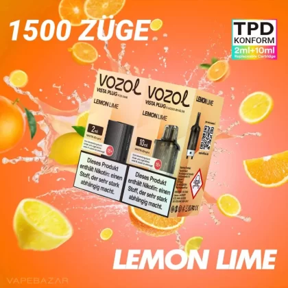 Vozol Vista Plug – Lemon Lime Prefilled Pod - Pod Kit; La Fume; 2ml + 10ml