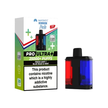 Hayati Pro Ultra Plus 25K Prefilled Pods Fresh Mint / Blue Razz & Mint
