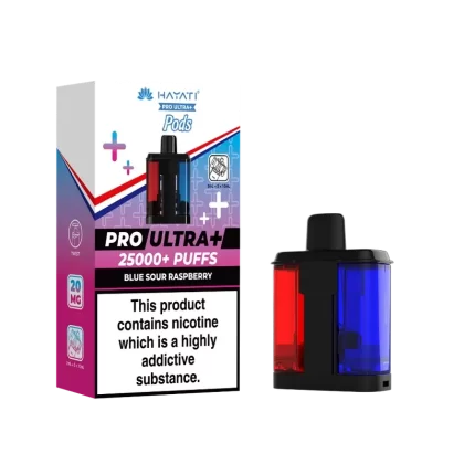 Hayati Pro Ultra Plus 25k Prefilled Pods Blue Sour Raspberry - Ecigpremium