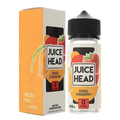 Juice Head Mango Strawberry Vape Juice 100ml - Nic Shots#0 Nic Shots>1 x 18mg Nic Shot>2 x 18mg Nic Shots