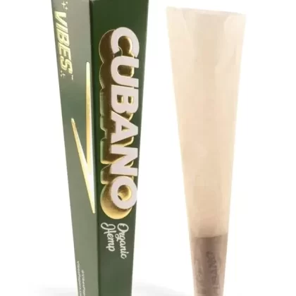 Vibes King Size Organic Hemp Cubano Cone