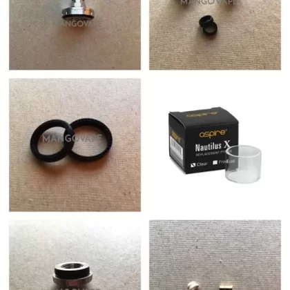Aspire Nautilus X Replacement Parts Glass Gasket Base Drip Tip - Mangovape.Com