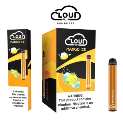 Cloud Bar Plus 600+ Puffs Disposable Vape Long Lasting & Convenient (Mango Ice)