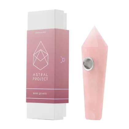 Gemstone Jewel Pipe – Rose Quartz