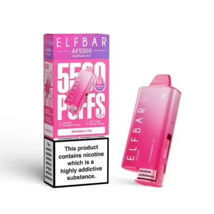 Elf Bar AF5500 Prefilled Kit Strawberry Ice - Strength#20mg (6FE336)
