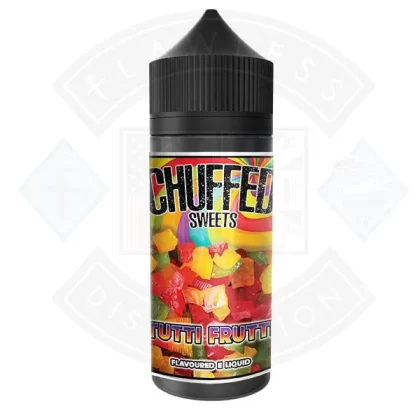 Chuffed Sweets – Tutti Frutti 0mg 100ml Shortfill E-Liquid - Eliquidsupply