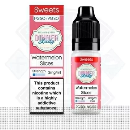 Dinner Lady Sweets 50/50 Watermelon Slices 10ml