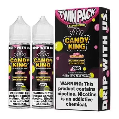 Pink Lemonade E-Liquid by Candy King Bubblegum - Size#120ml~Nicotine#3MG
