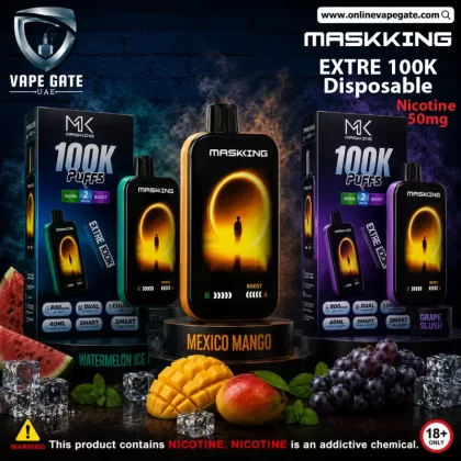 Maskking - Extre 100K Puffs Disposable Rechargeable Vape - 50 mg / Miami Mint