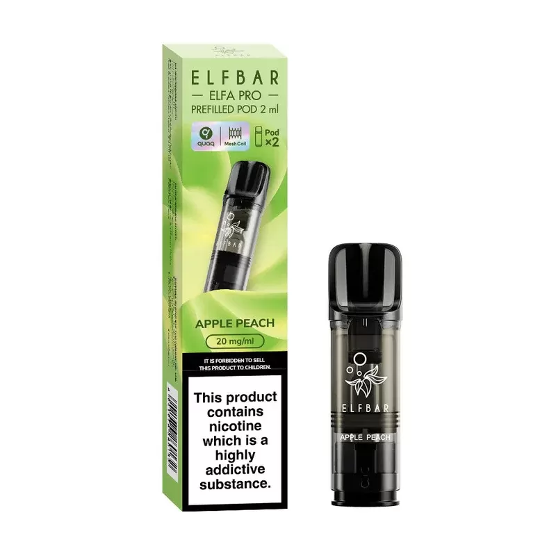 Elf Bar ELFA Pro Apple Peach Pods (2 Pack) - Strength#20mg (E394B1)