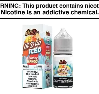 PEACHY MANGO ICED BY HI-DRIP SALTS 30ML - Vapejuice