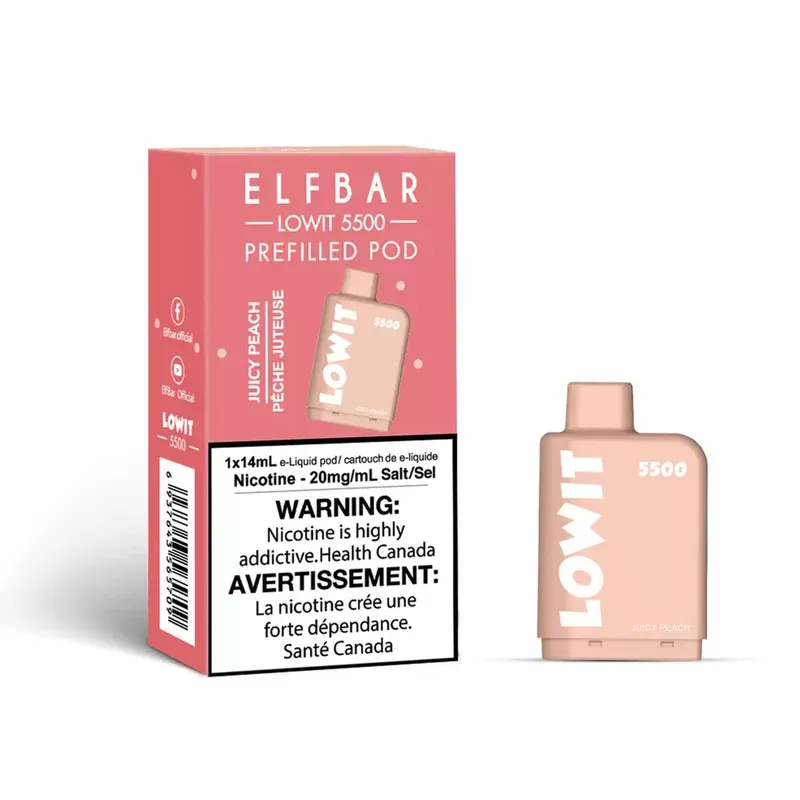 ELF BAR LOWIT 5500 – JUICY PEACH