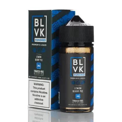 BLVK Hundred No Nicotine Vape Juice 100ml (Lemon Berry Pie)