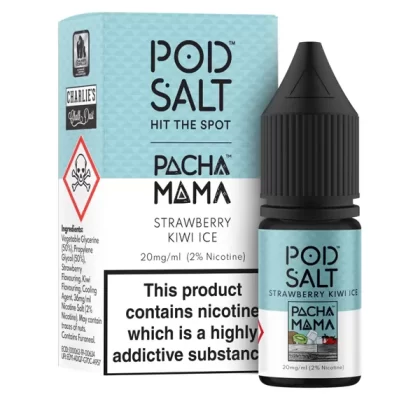 Pod Salt Pacha Mama Strawberry Kiwi Ice Nic Salt E-Liquid