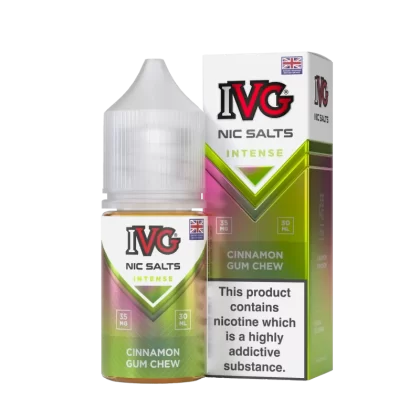 IVG Nic Salt Intense – Cinnamon Gum Chew 30ml (35/55 Mg) - Vapebar Pk
