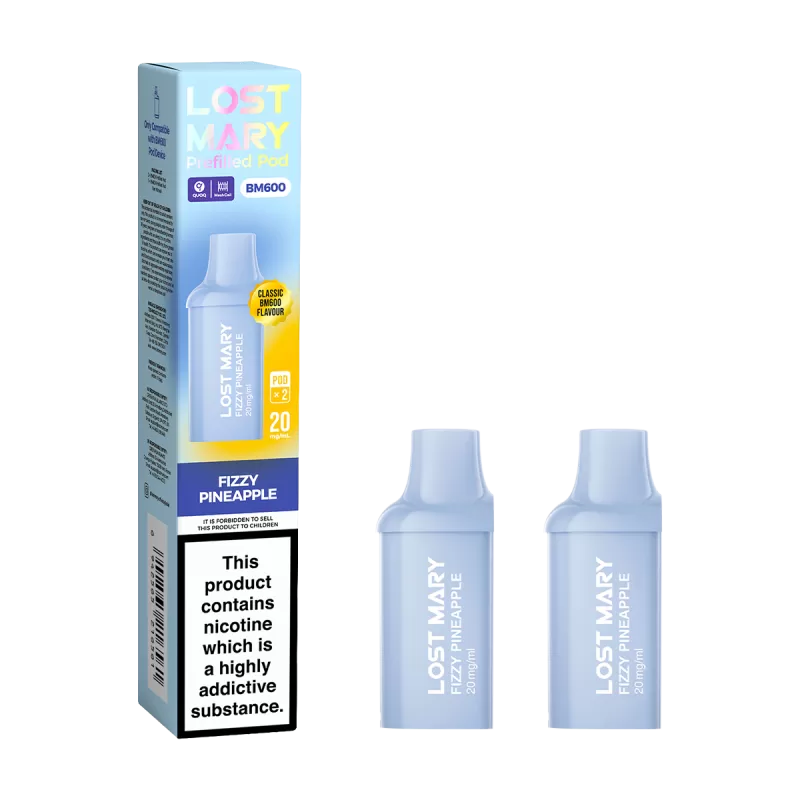 Fizzy Pineapple Lost Mary BM600 Pods - Ecigwizard