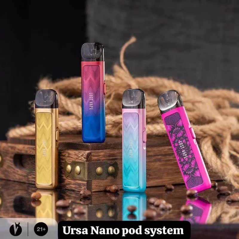 Lostvape Ursa Nano POD System - COLOR#Black Carbon Fiber>Black Red Sandalwood>Evil Spirits>Gunmetal Walnut Wood>Pacific Blue>Phantom City>Pink Survivor>Rock The Party>Royal Blue>Sakura Pink> (C04F7F)