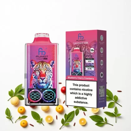 Fumot Leopard 40K 40000 Puffs Disposable Vape - Black Dragon Ice, Blueberry Cherry Cranberry; Inquiry