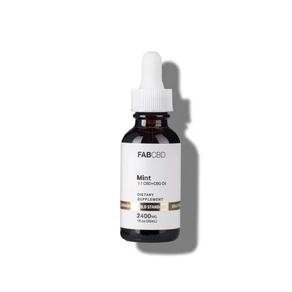 FAB CBD+CBG Oil Mint Flavor