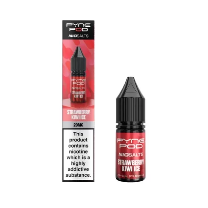 Strawberry Kiwi Ice Nic Salt E-Liquid by Pyne Pod - 10 mg - Medium Strength