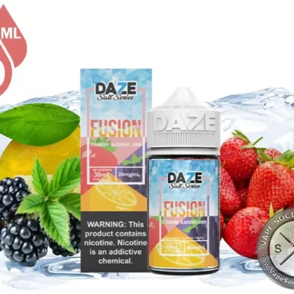 Strawberry Blackberry Lemon Iced 7 Daze Fusion Salt 30ml
