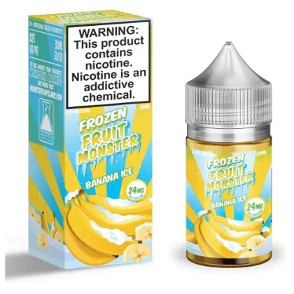 Banana Ice 30ml Nic Salt Vape Juice – Frozen Fruit Monster - Vape Product, Vape Product