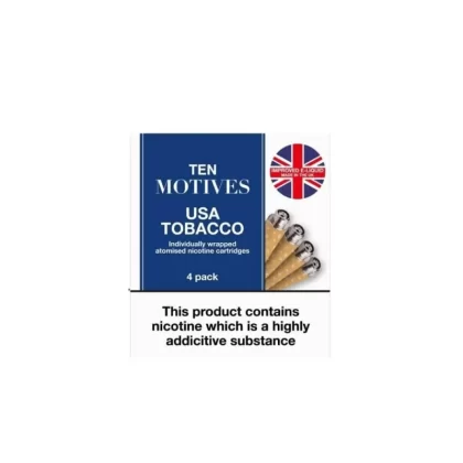 USA Tobacco Replacement Cartridges by 10 Motives (4 Pack)