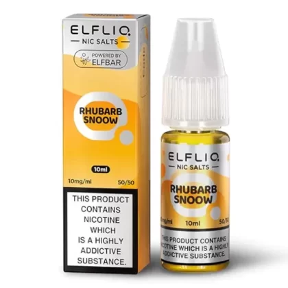 Rhubarb Snoow Elfbar Elfliq Nic Salt 10ml - 10mg