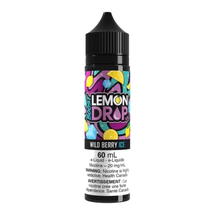 Lemon Drop Boost Salt Nic E-Liquid - Wild Berry Ice 60ml - 20mg/ml