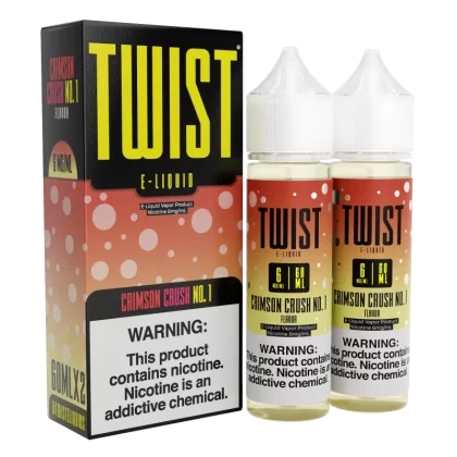 TWIST E-Liquid - Crimson Crush No.1 - 120ML E-Liquid (Twin 60ML Pack) - 6MG
