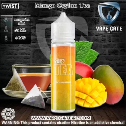 Mango Ceylon Tea 50ml Ejuice by Twist Tea PGVG - 6 mg - 50 ml