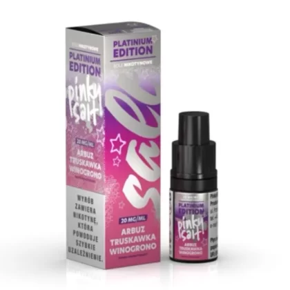 Liquid Pinky Platinium Salt 10ml 20mg Arbuz Truskawka Winogrono