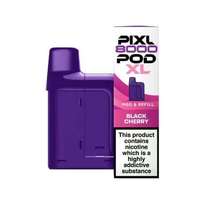Black Cherry Pixl 8000 Refill Pack - 20 mg - Vape Product (B0B420)