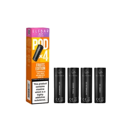Elf Bar 4in1 Fruits Edition Pods (4 Pack) - Strength#20mg (043A4A) (043A4A)
