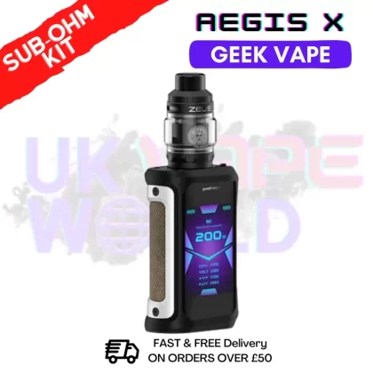 GeekVape Aegis X Kit Classic Silver | ONLY £31.99