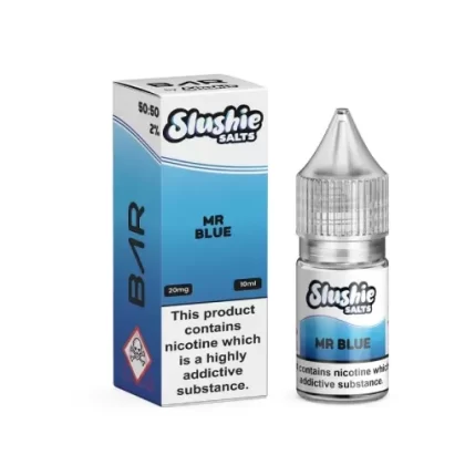 MR BLUE NICOTINE BAR SALT E LIQUID BAR BY SLUSHIE 10ML 50VG