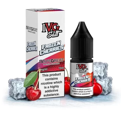 Frozen Cherries Crushed E-Liquid by IVG Salt – 10ml